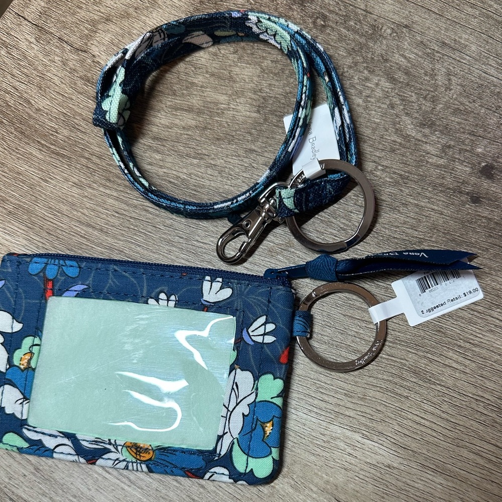 NEW Vera Bradley Zip ID Case wallet keychain - Picture 6 of 7